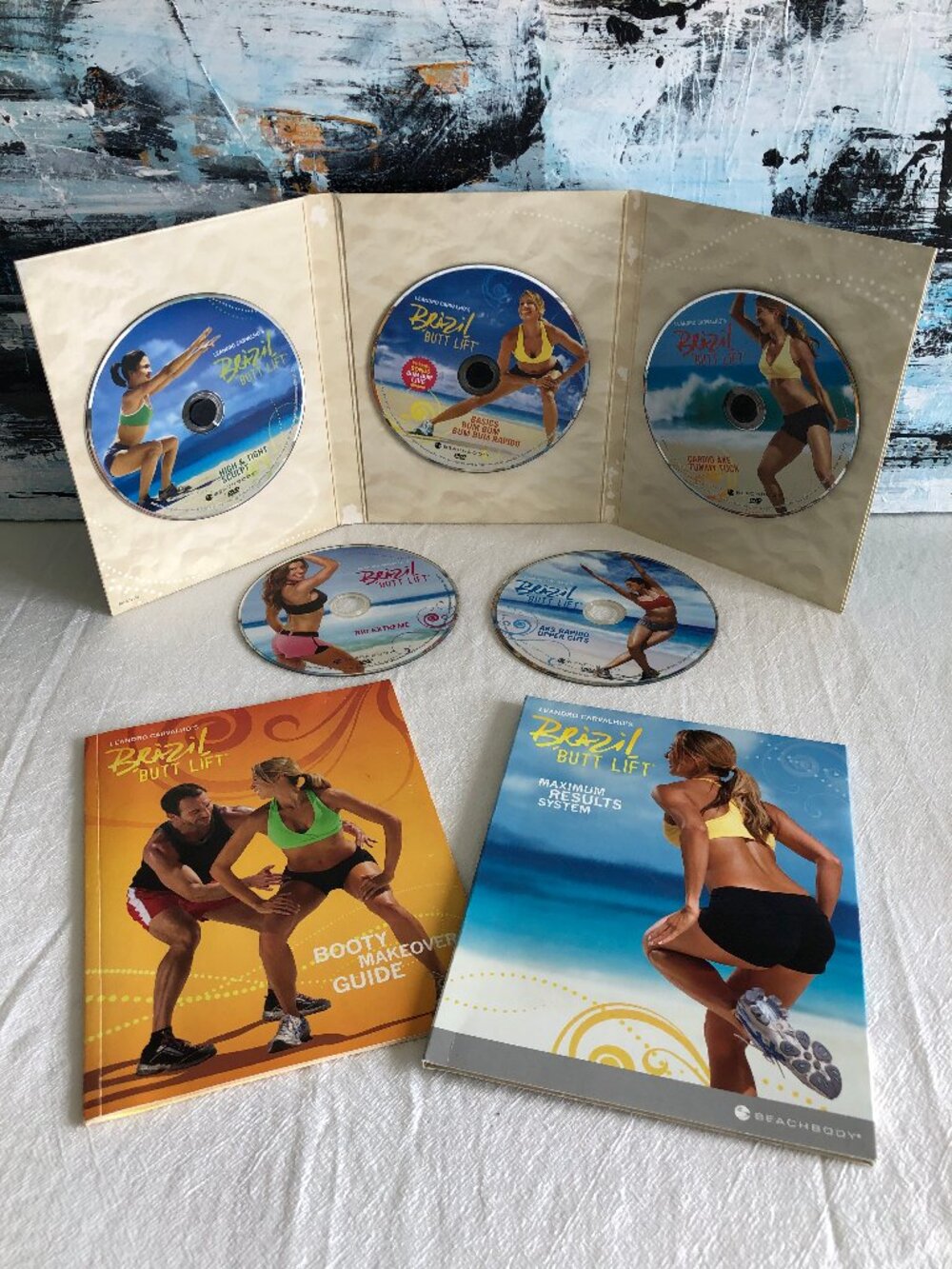 Brazil Butt Lift Workout DVD Set, Booty Makeover Guide Book & Maximum Result DVD